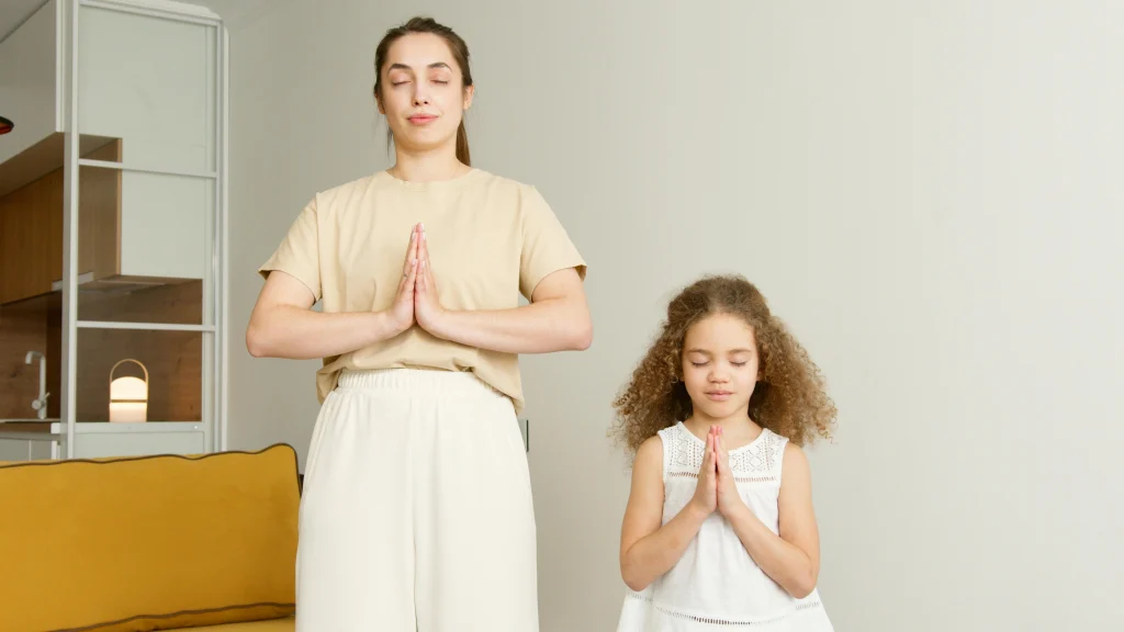 Child practicing a calming pause with a parent nearby at home

Children Often Need Calm Skills Practiced Outside