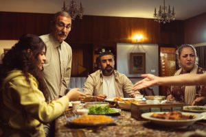 Family gathered for a shared meal tradition