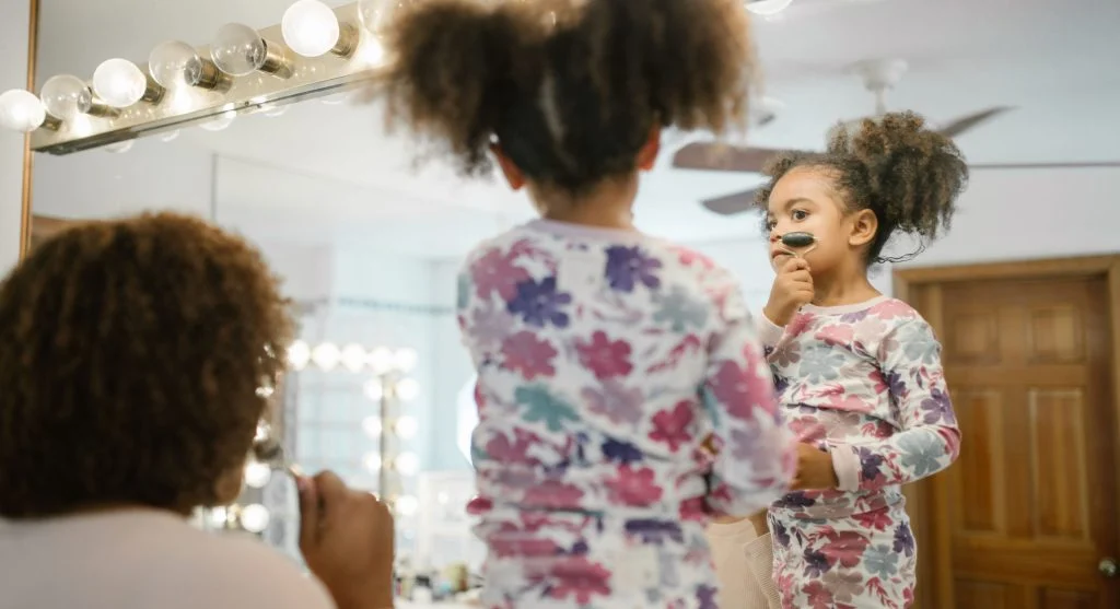 Child choosing between two simple options before a routine begins at home