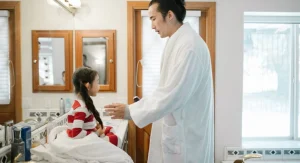 Parent giving a child a small choice before starting a home routine