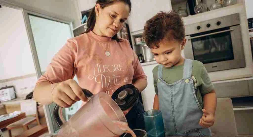 Parent staying calm after a child makes a loudly whispered personal comment