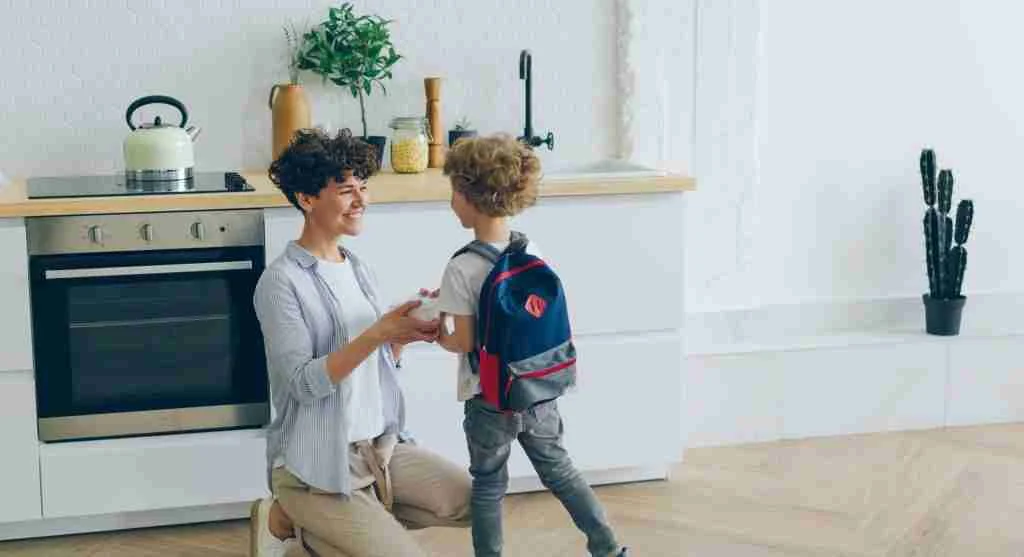 Child starting a calmer morning with the first step already prepared