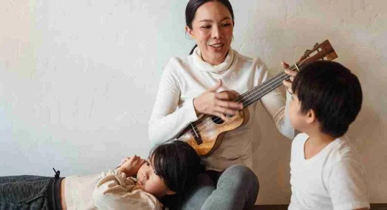 Family starting a tradition together while a familiar song plays