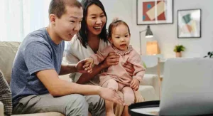 Parent lowering video volume before screen time ends at home