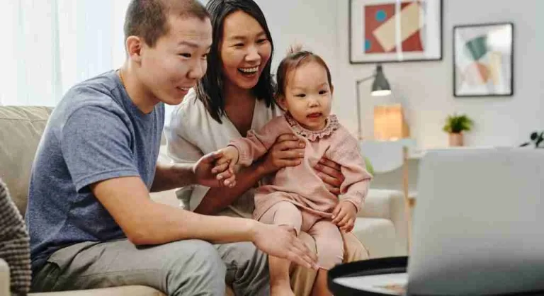 Parent lowering video volume before screen time ends at home