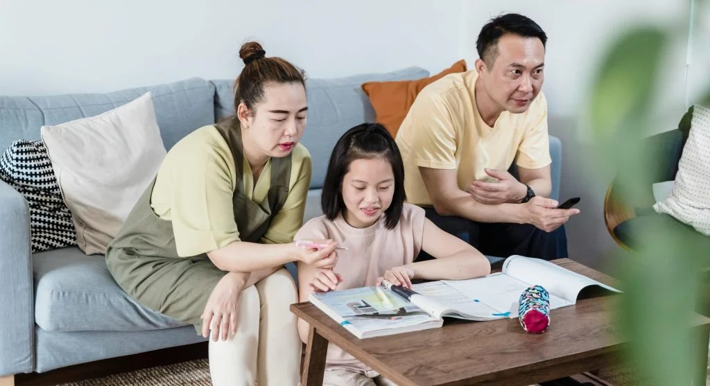 parent child home learning activity